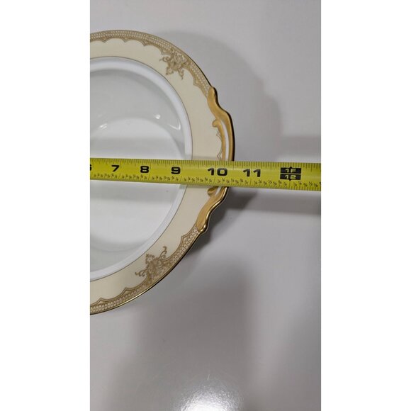 Noritake China Gold Trim Handpainted Galatea Covered Serving Bowl Japan Vintage - Picture 3 of 16